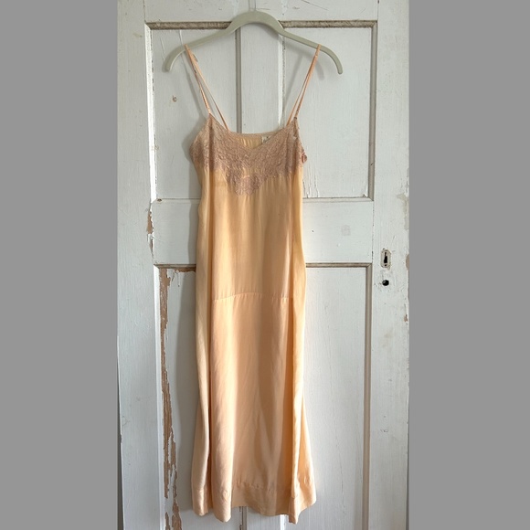 1920s Du Barry Pink Silk Lace Chemise Lingerie - Picture 1 of 8